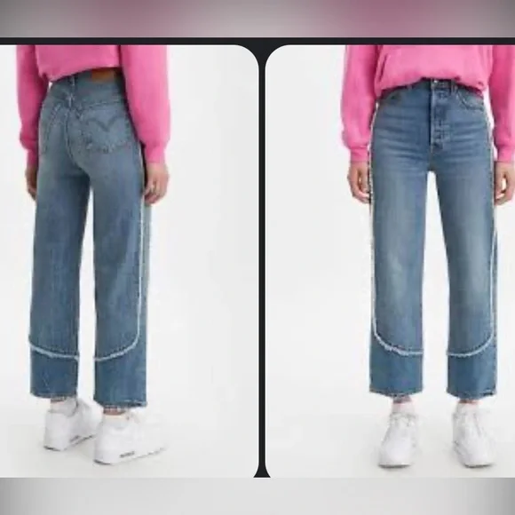 Levi's Ribcage straight Women's Blue Straight Leg Jeans - Picture 5 of 13